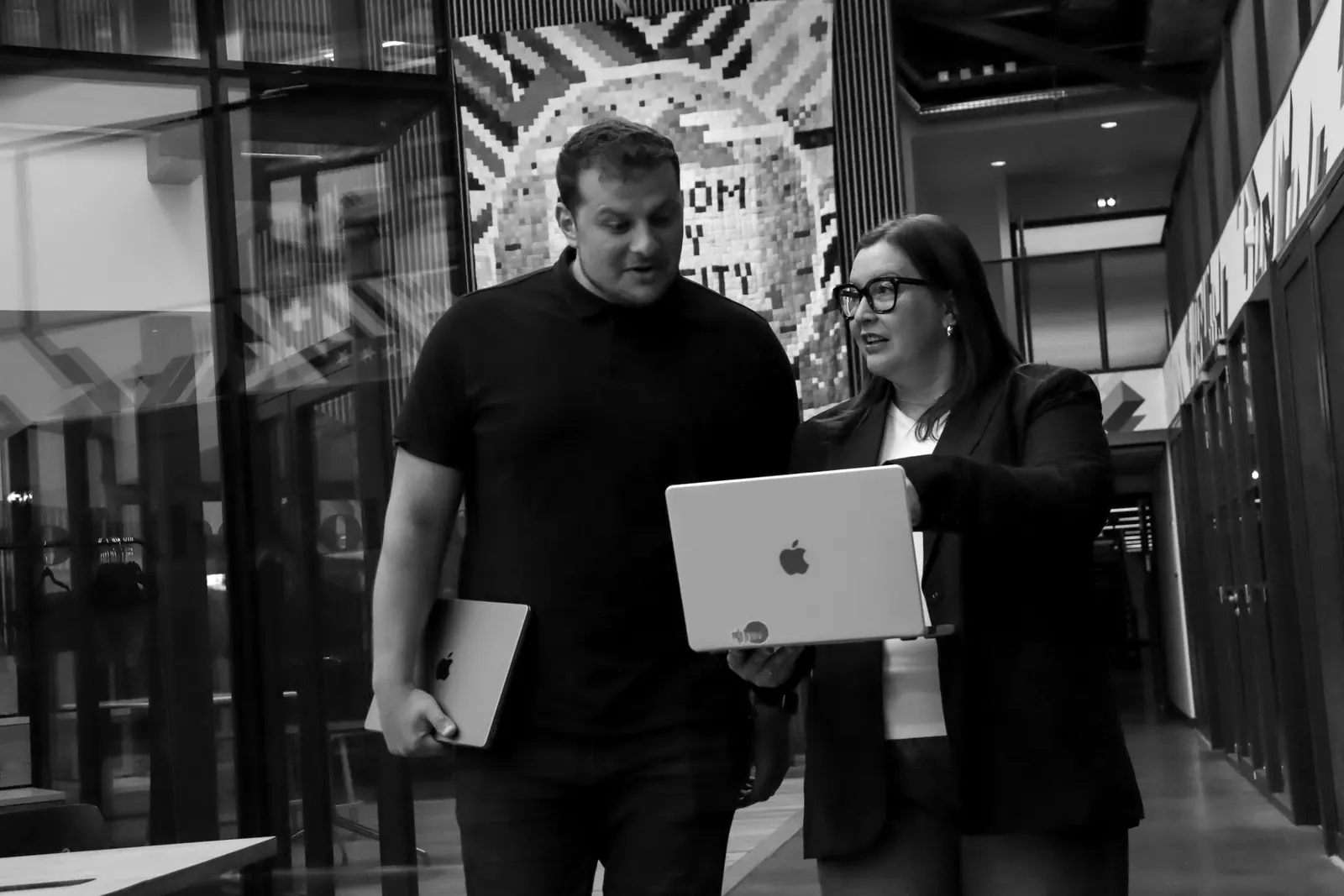 Daniel Ferras et Géraldine Smolorz échangent