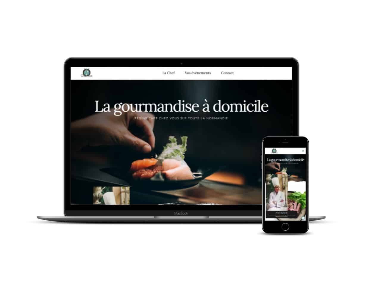 Site internet Régine Chef chez vous agence digitale