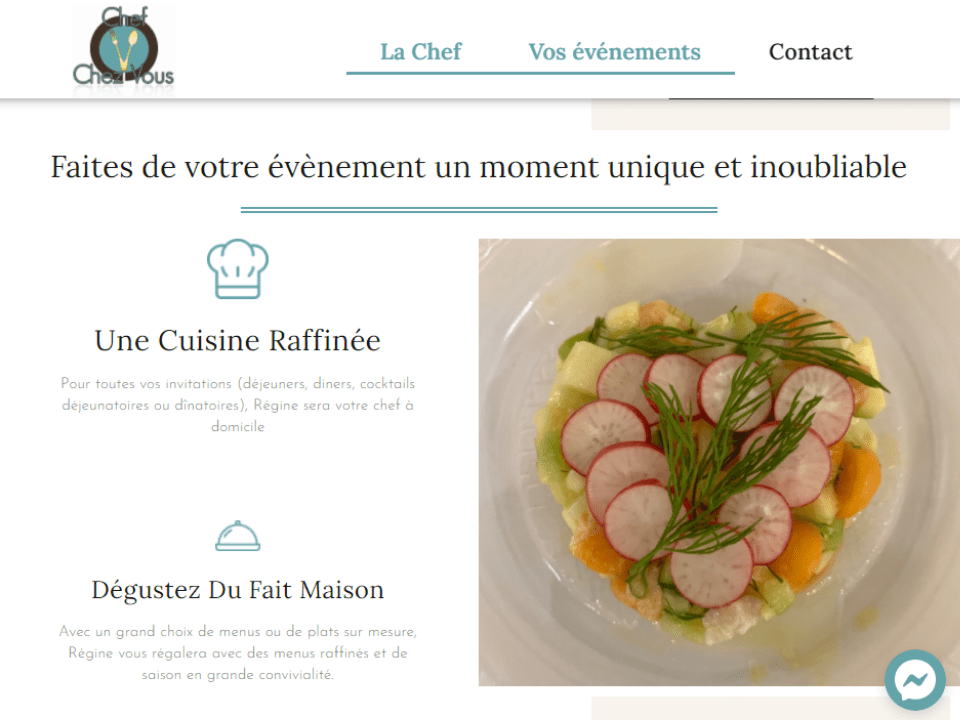 Régine Chef chez vous galerie photo nos réalisations site internet 3