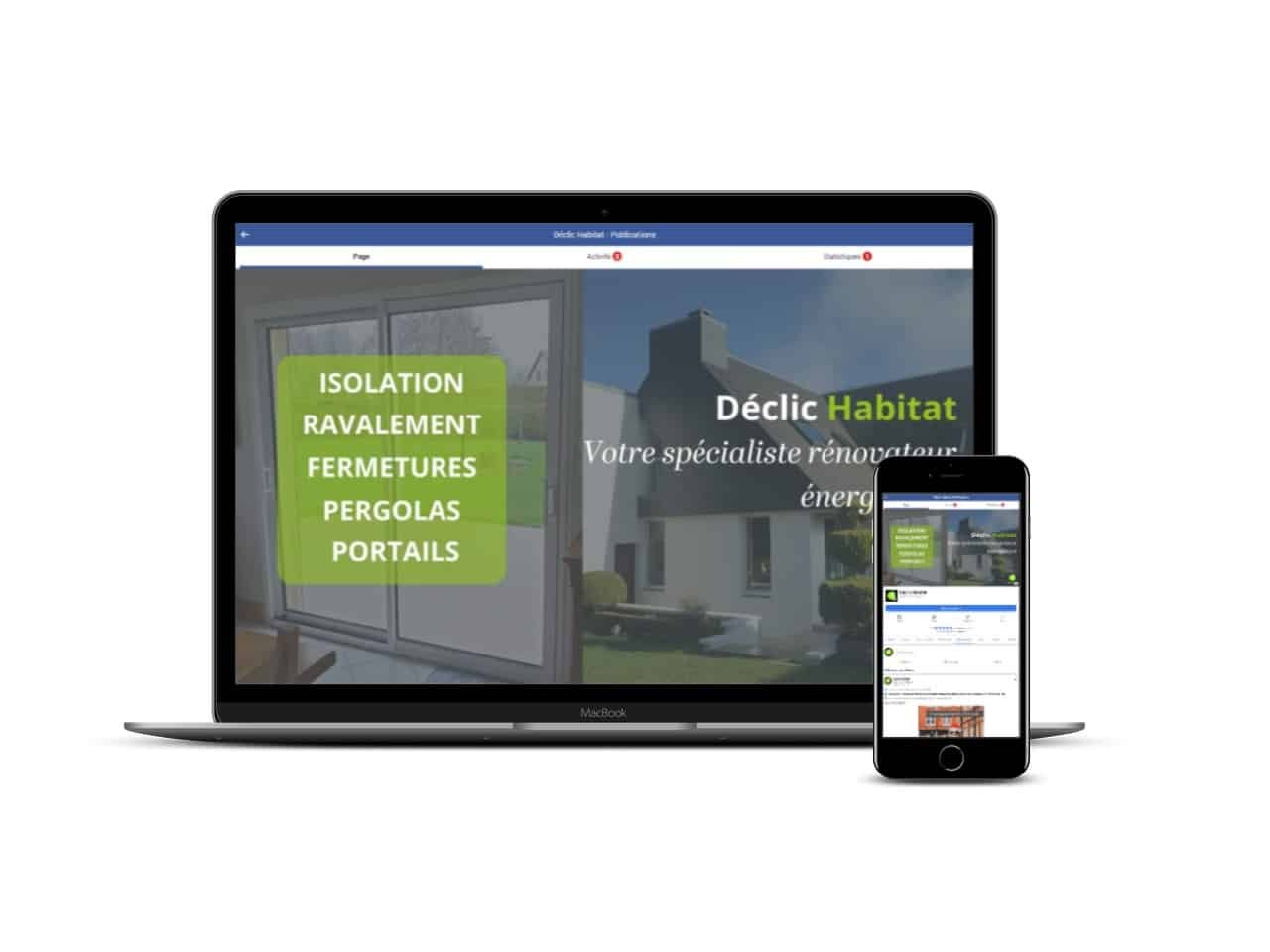 Réseaux sociaux Déclic Habitat agence digitale