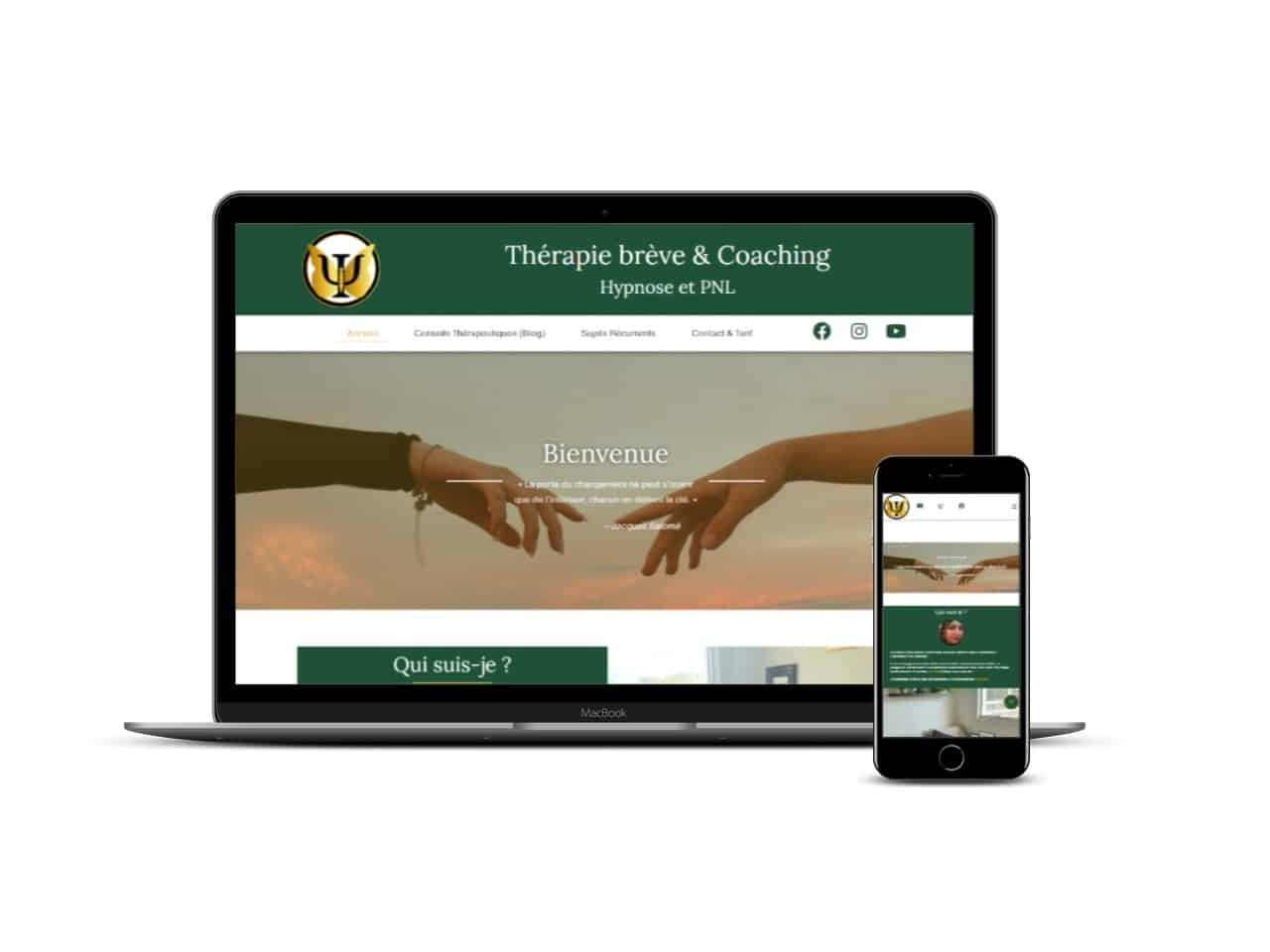 Site internet Therapie Hypnose agence digitale