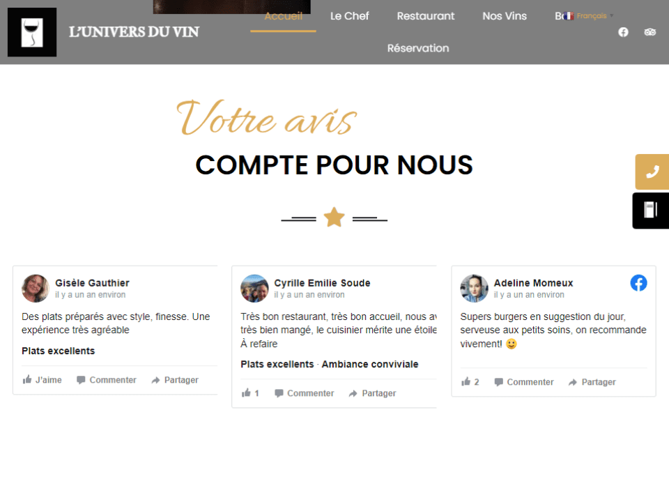 Univers du vin galerie photo nos réalisations site internet 2